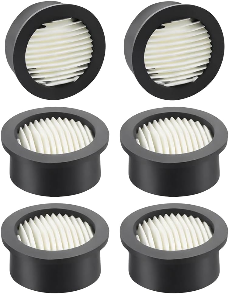 TWZKXC 6 Pcs Air Compressor Filter Elements, Intake Filter Silencer Elements Sound Muffler Parts for Air Compressor Filter Noise Muffler Elements Blowers Generators Exhaust Ports - Image 1
